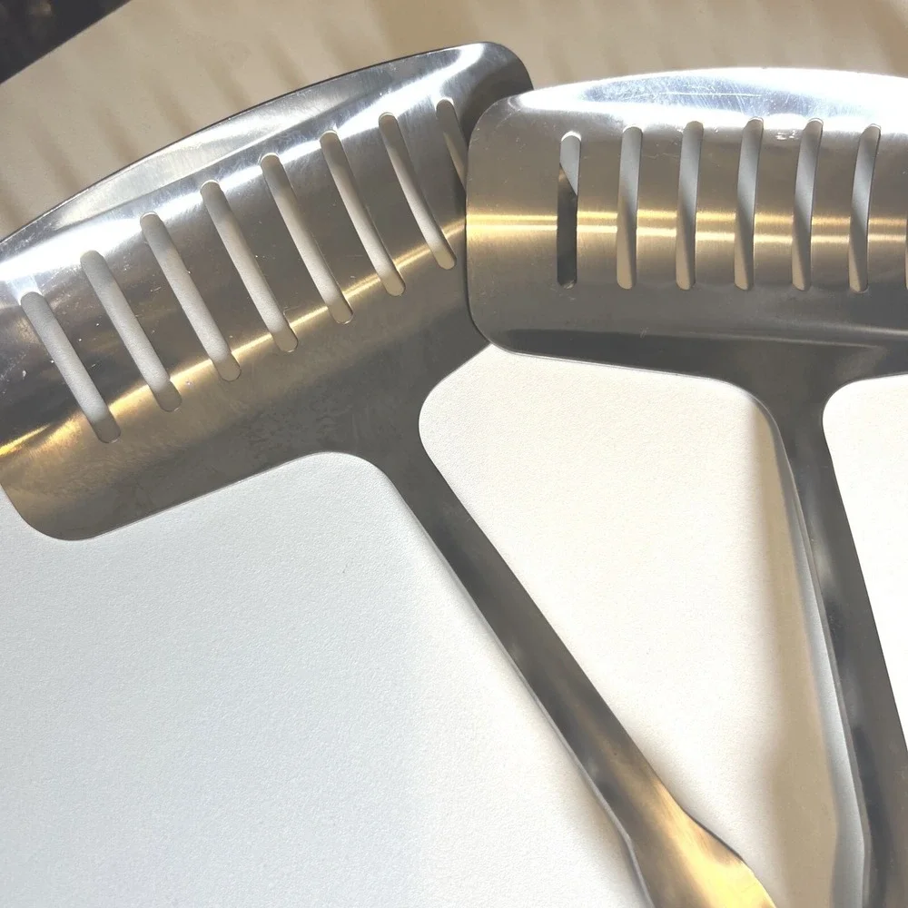 Set Of 2  Stainless Steel Large Fish Spatula, Wide Food Turner Excellent Quality